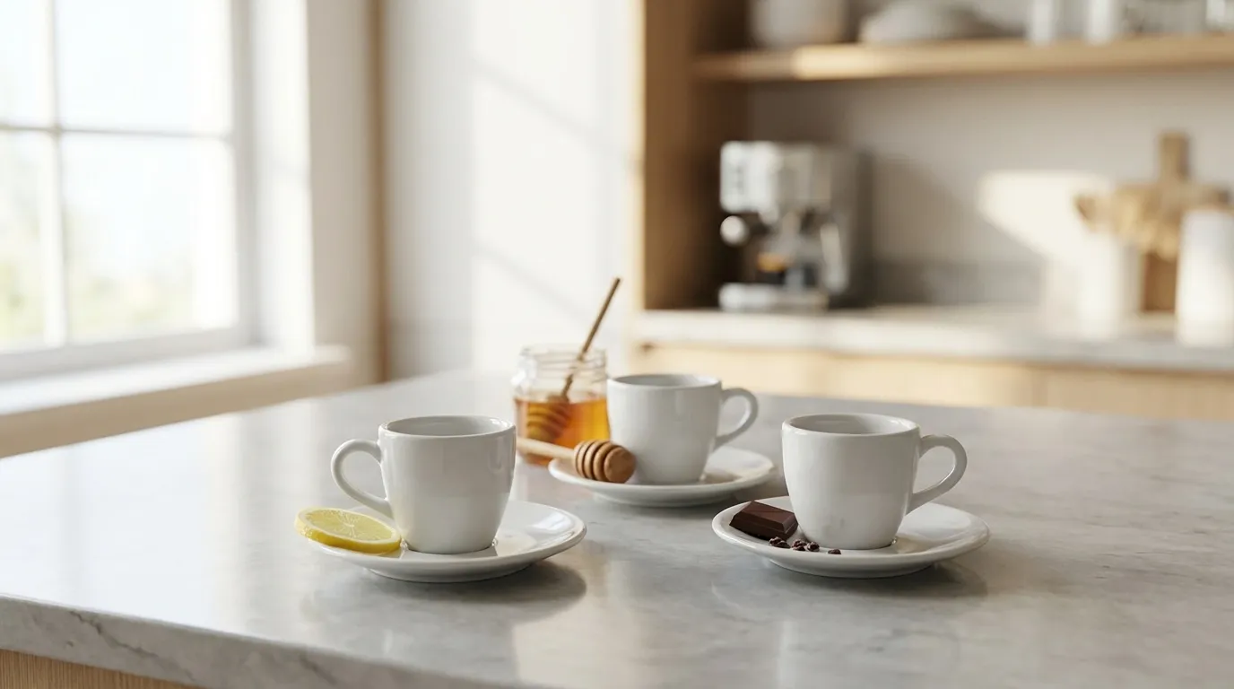 Trzy osie smaku kawy specialty — kwasowość, słodycz, gorycz