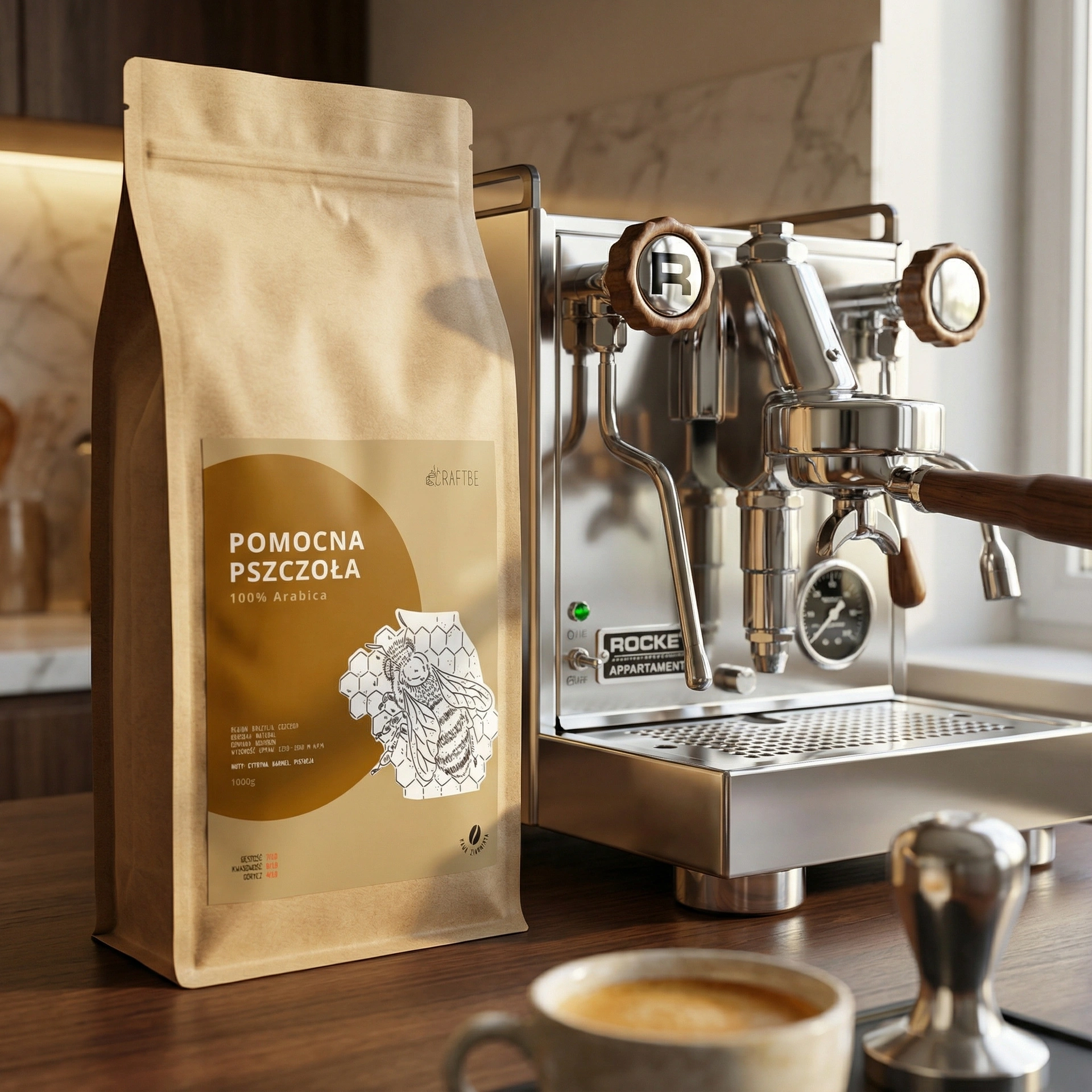 Pomocna Pszczoła - Przy ekspresie